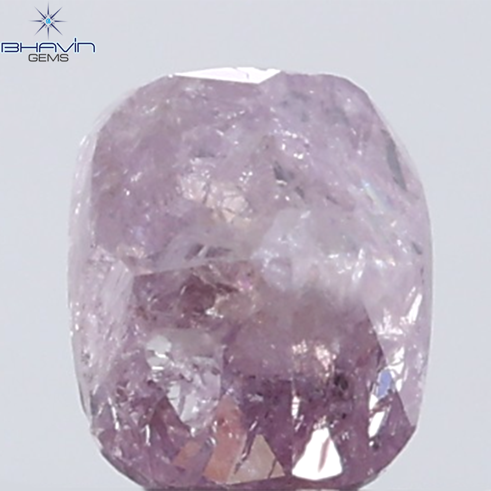 0.25 CT Cushion Diamond Natural Pink Color I3 Clarity (4.14 MM)