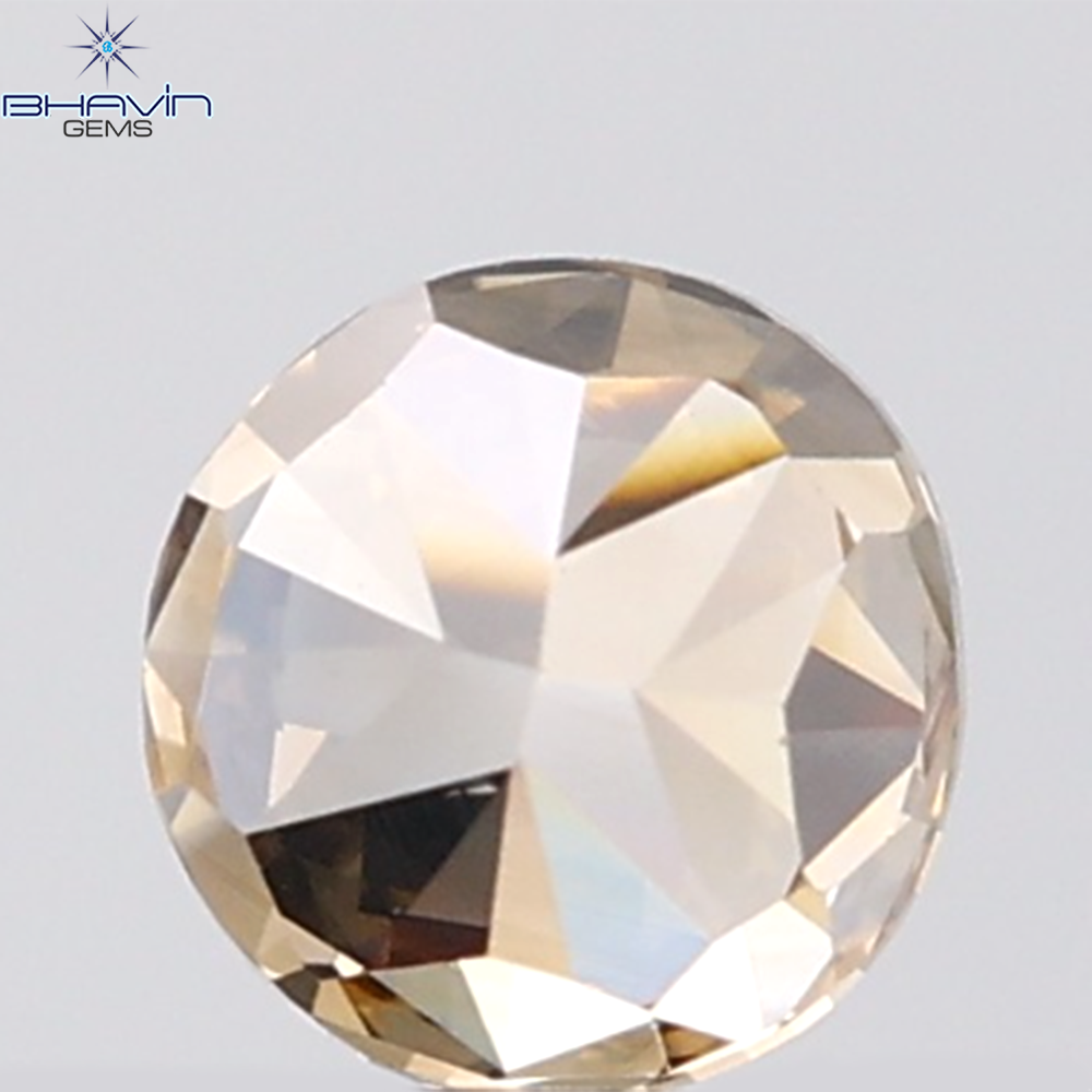 1.01 CT Round Modified Diamond Natural Brown Color VS1 Clarity (5.83 MM)