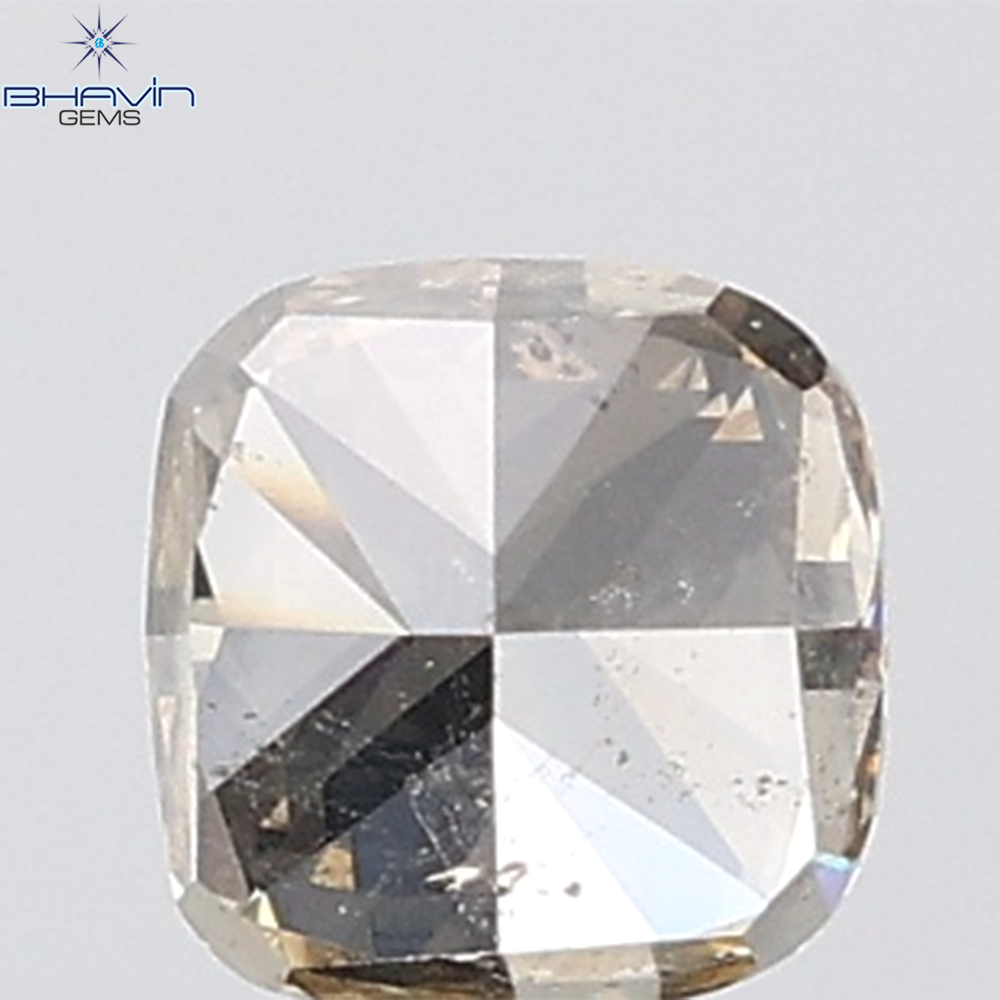 0.82 CT Cushion Diamond Natural Brown Color SI Clarity (5.03 MM)