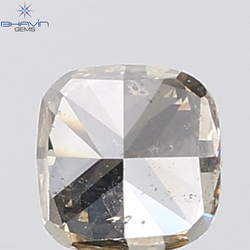 0.82 CT Cushion Diamond Natural Brown Color SI Clarity (5.03 MM)