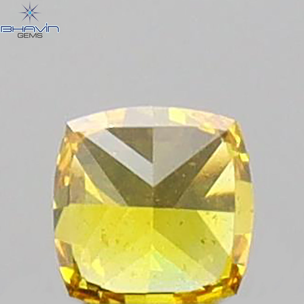 0.08 CT Cushion Shape Natural Loose Diamond Yellow Color VS1 Clarity (2.40 MM)