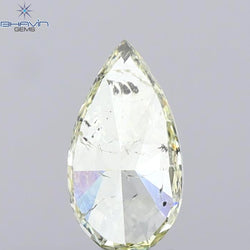1.01 CT Pear Shape Natural Diamond Yellow Color I1 Clarity (9.21 MM)