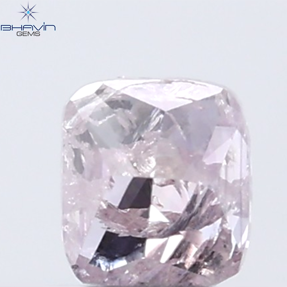 0.25 CT Cushion Diamond Natural Pink Color I3 Clarity (3.43 MM)