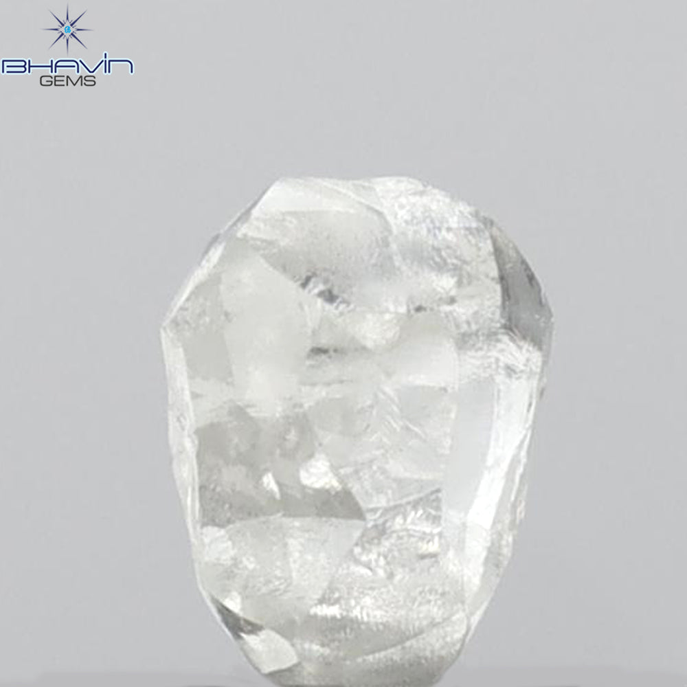 0.51 CT Rough Shape Natural Diamond White Color VS1 Clarity (4.92 MM)