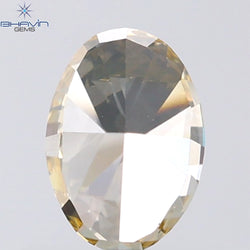 1.01 CT Oval Shape Natural Diamond Orange Brown Color VS2 Clarity (7.05 MM)
