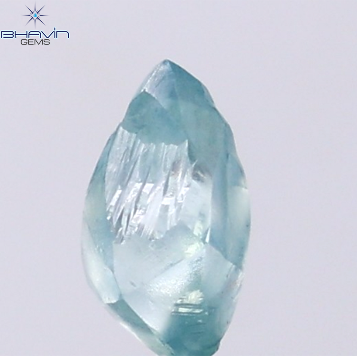 1.04 CT Natural Rough Diamond Enhanced Blue Color Clarity VS (8.32 MM)
