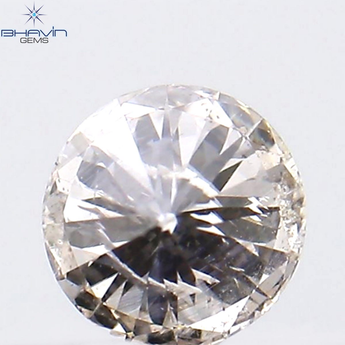 0.18 CT Natural Round Diamond Pink Color Clarity SI2 (3.60 MM)