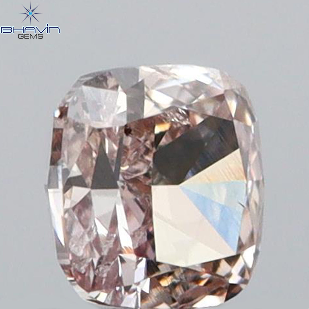 0.05 CT クッションシェイプ 天然ダイヤモンド ピンクカラー VS2 クラリティ (2.28 MM)