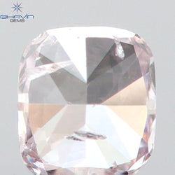 0.10 CT Cushion Shape Natural Diamond Pink Color SI2 Clarity (2.80 MM)