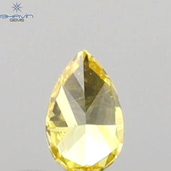 0.07 CT Pear Shape Natural Diamond Yellow Color VS1 Clarity (3.28 MM)