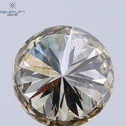 0.18 CT ラウンド ローズ カット シェイプ 天然ダイヤモンド ピンク色 I2 クラリティ (3.86 MM)