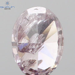 0.13 CT Oval Shape Natural Diamond Pink Color I2 Clarity (3.57 MM)