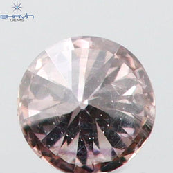 0.05 CT Round Shape Natural Diamond Pink Color SI1 Clarity (2.29 MM)