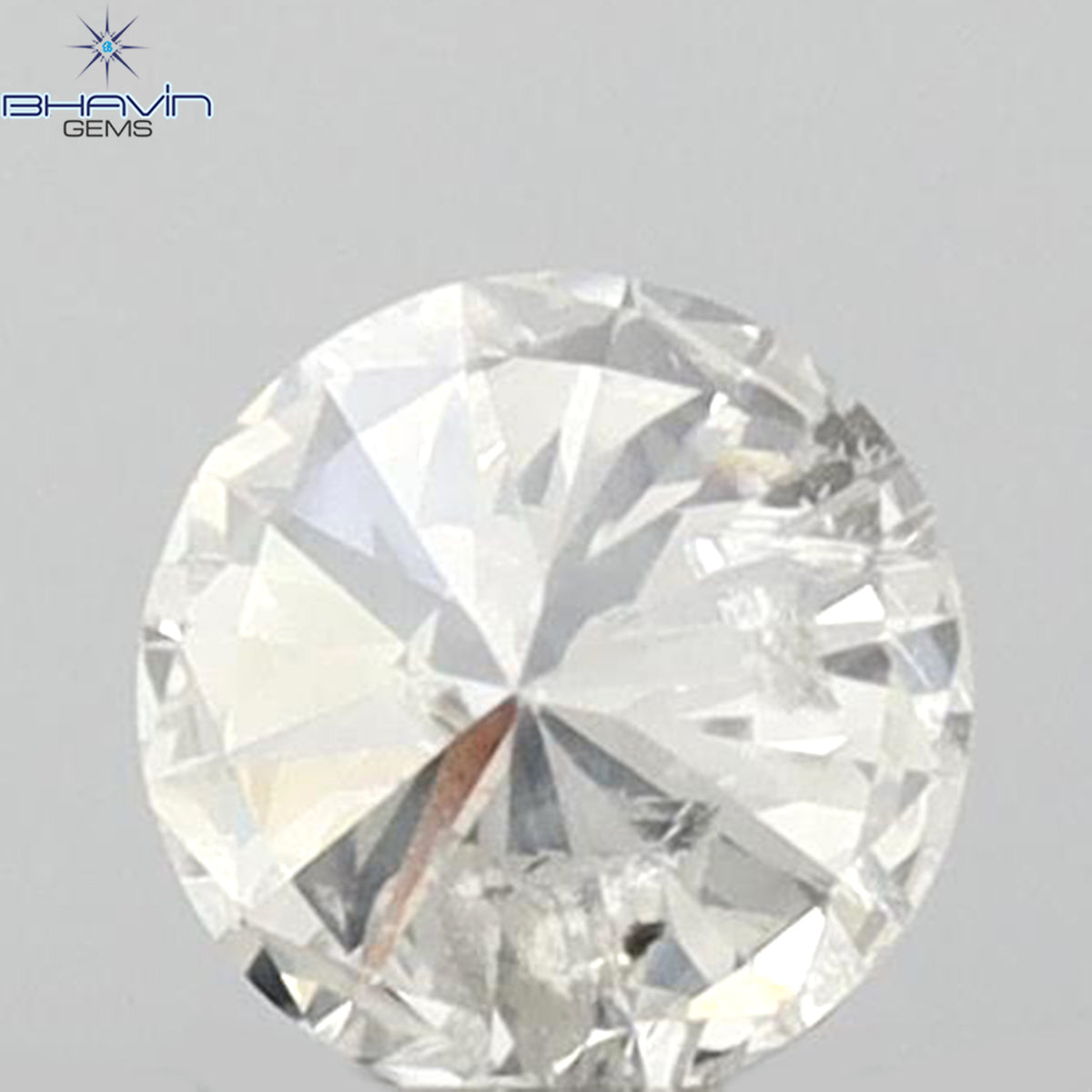 0.21 CT ラウンドシェイプ 天然ルースダイヤモンド ホワイトカラー I3 クラリティ (3.92 MM)