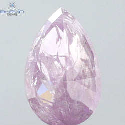 GIA Certified 1.25 CT Pear Diamond Purple Pink Color Natural Loose Diamond (8.60 MM)