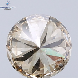 0.25 CT Natural Round Diamond Brown Color Clarity SI1 (4.02 MM)