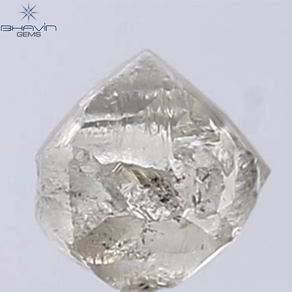 1.12 CT Rough Shape Natural Diamond Brown Color SI2 Clarity (5.40 MM)