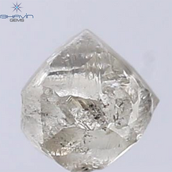 1.12 CT Rough Shape Natural Diamond Brown Color SI2 Clarity (5.40 MM)