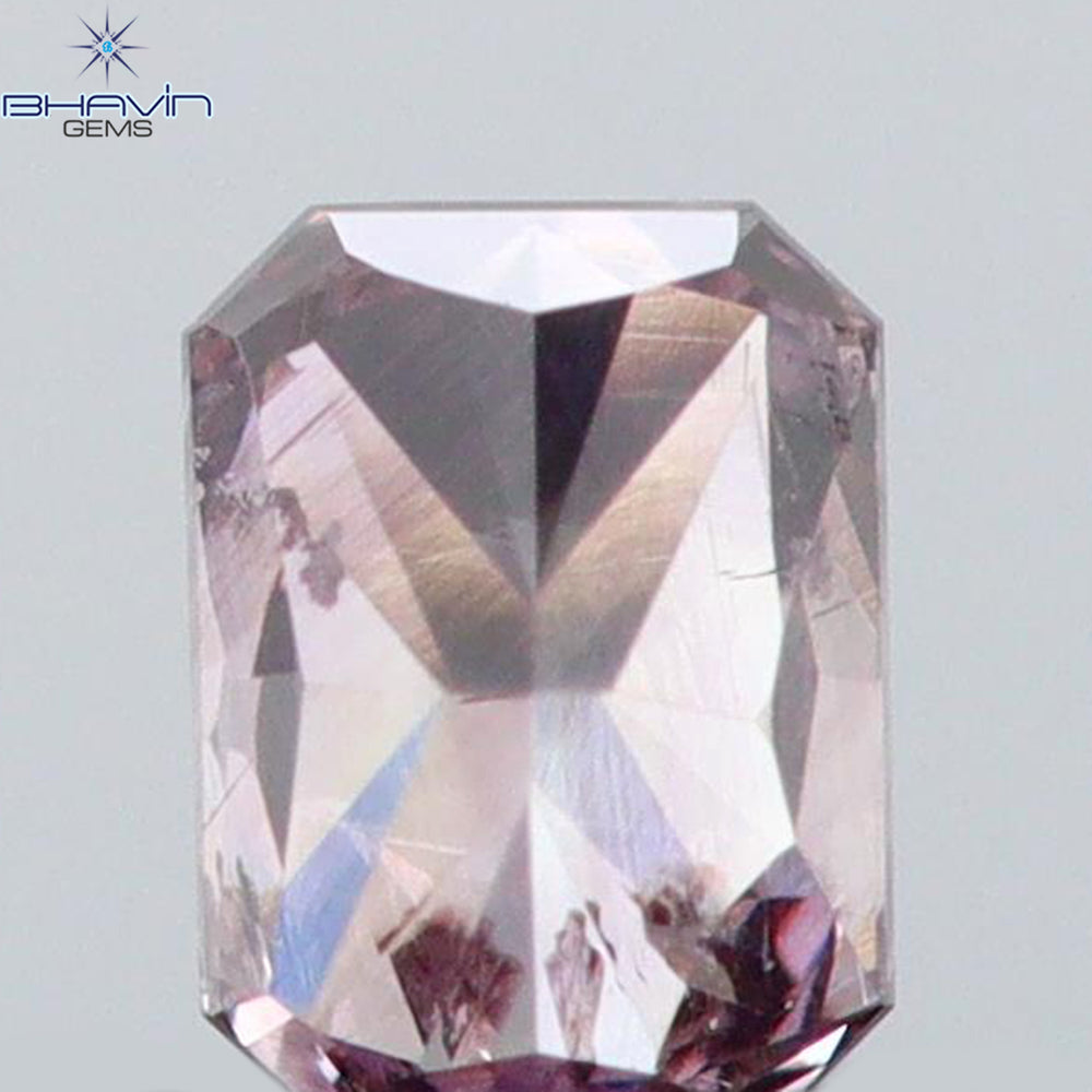 0.09 CT Radiant Shape Natural Diamond Pink Color SI2 Clarity (2.86 MM)