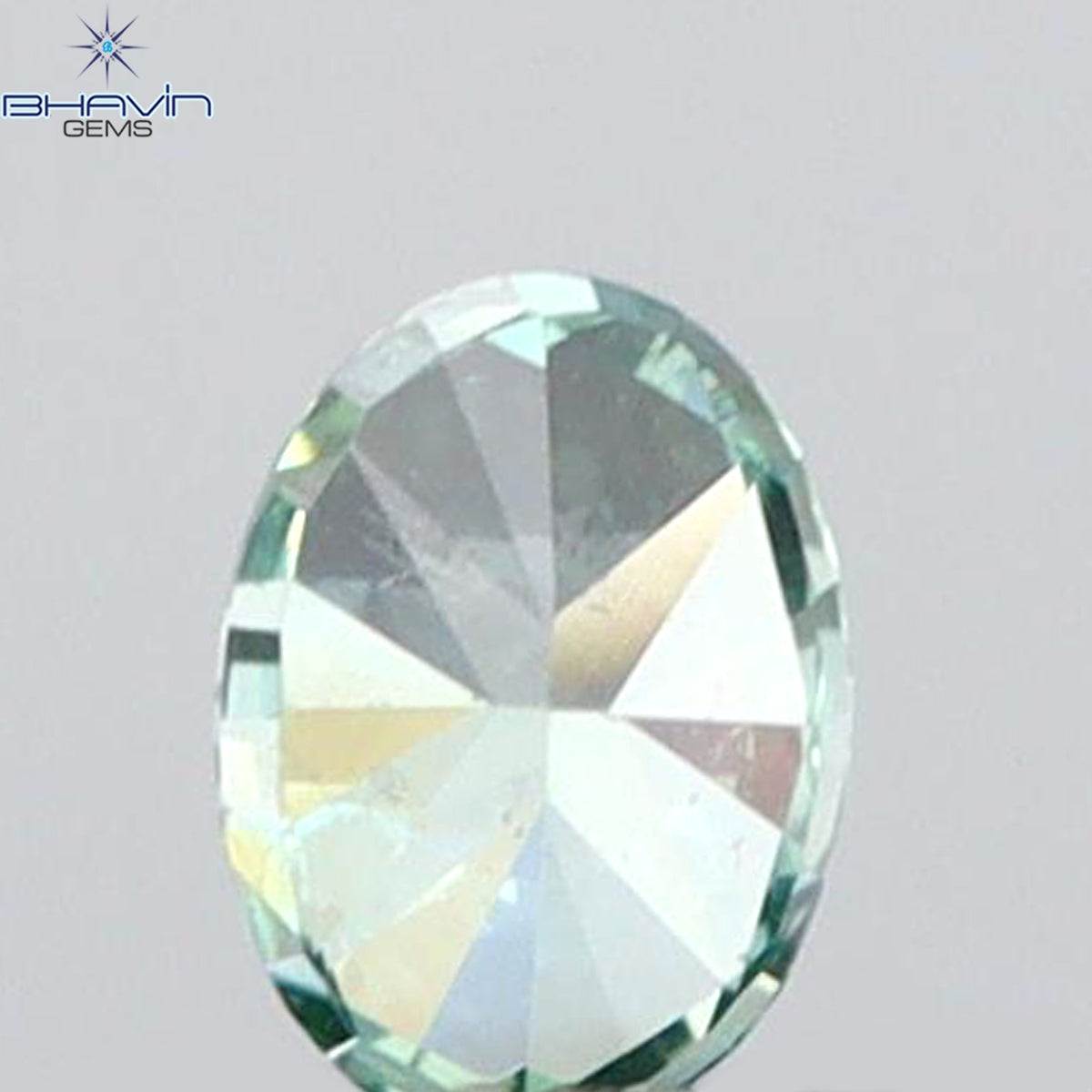 0.06 CT Natural Oval Diamond Enhanced Vivid Green Color Clarity VS1 (2.80 MM)