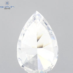 0.51 CT Pear Shape Natural Diamond White Color VS2 Clarity (6.51 MM)