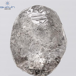 4.01 CT Rough Shape Natural Diamond Salt And Papper Color I3 Clarity (10.40 MM)