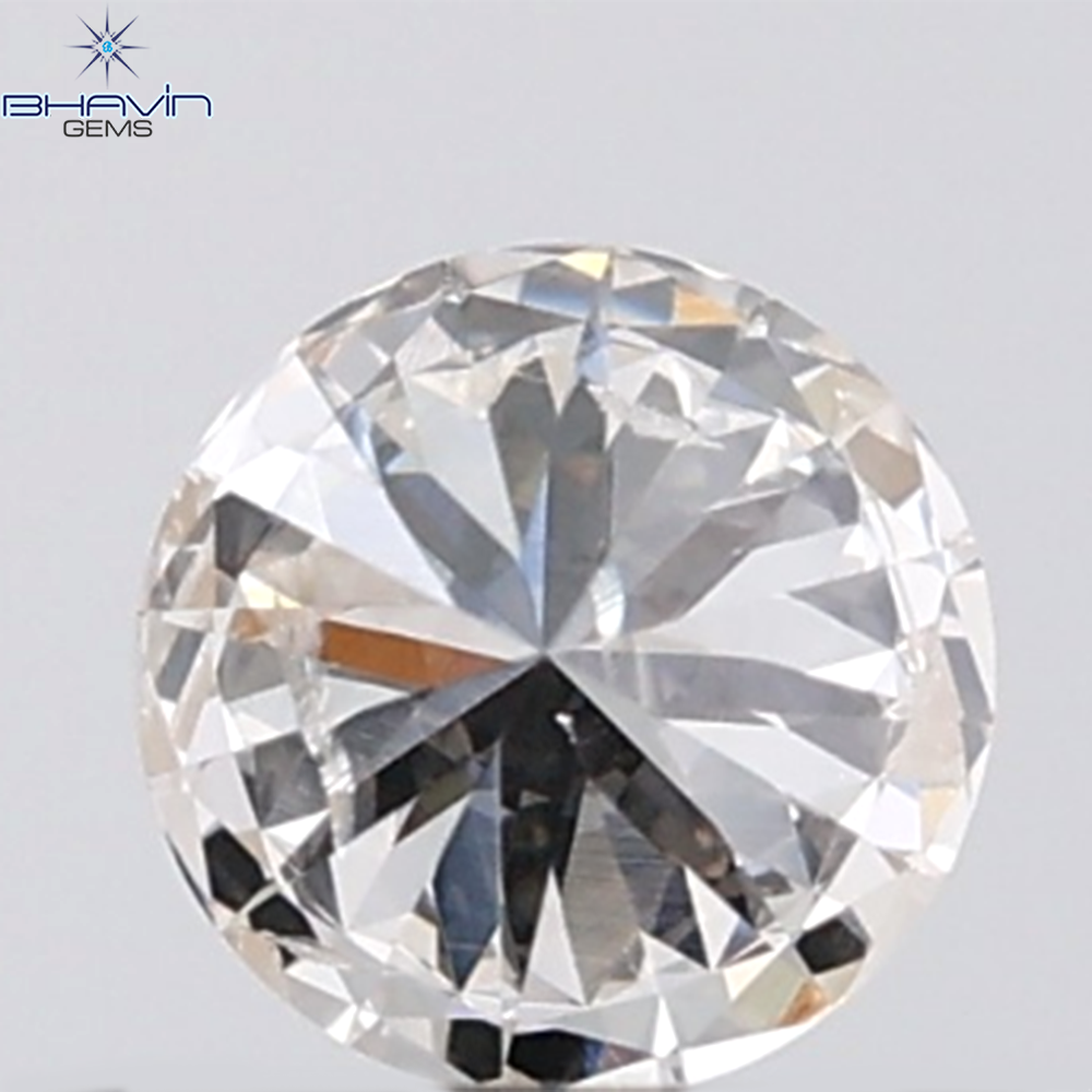 0.18 CT ラウンド ローズ カット シェイプ 天然ダイヤモンド ピンク色 I2 クラリティ (3.86 MM)