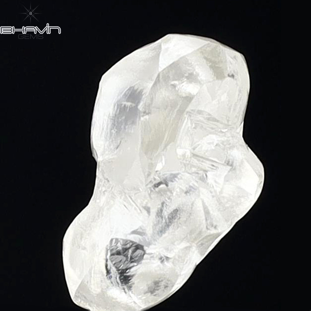 1.53 CT Rough Shape Natural Diamond White Color VS2 Clarity (8.98 MM)