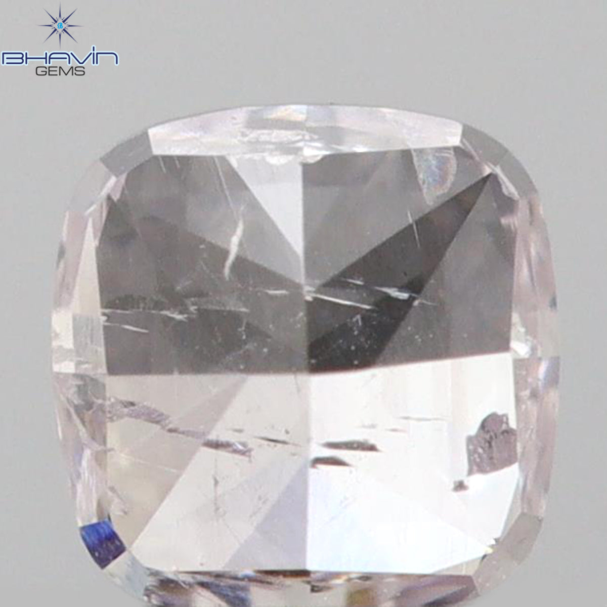 0.18 CT クッションシェイプ 天然ダイヤモンド ピンクカラー SI2 クラリティ (2.75 MM)