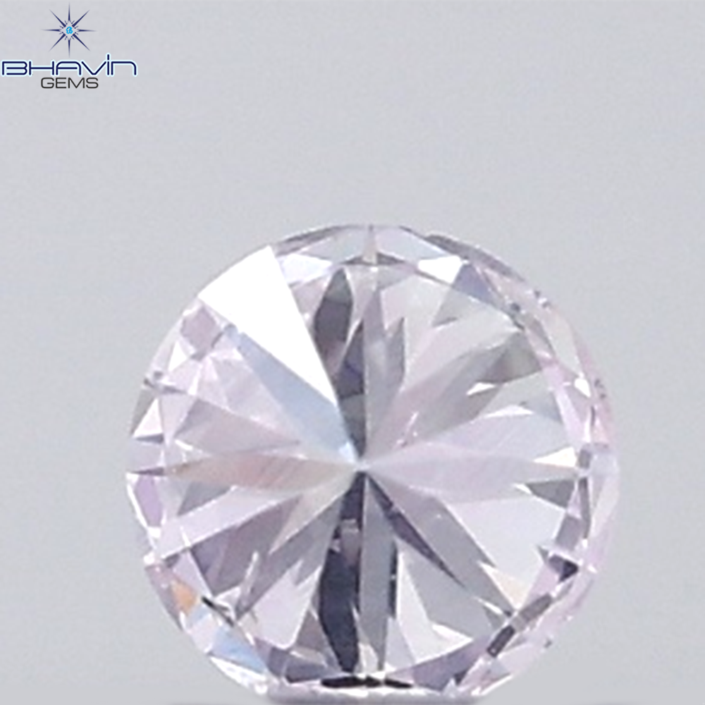 0.04 CT Round Natural Diamond Pink Color VS-SI Clarity