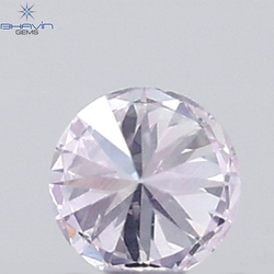 0.04 CT Round Natural Diamond Pink Color VS-SI Clarity