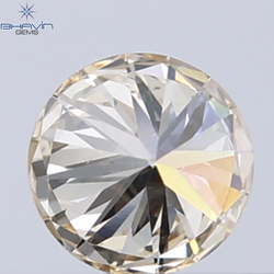 0.31 CT Natural Round Diamond Brown Color Clarity VS1 (4.41 MM)