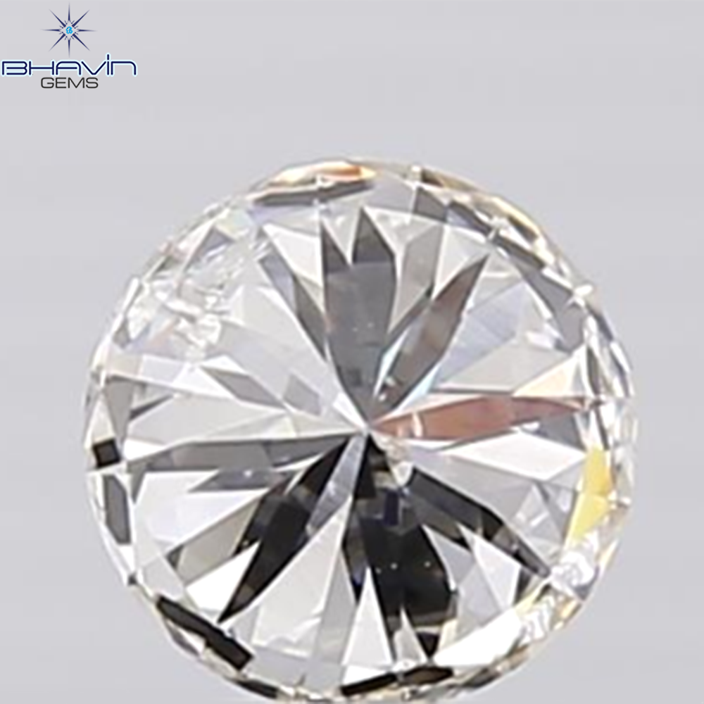 0.44 CT ラフシェイプ ナチュラル ダイヤモンド ブラック グレー (ソルト アンド パッパー) カラー I3 クラリティ (4.95 MM)