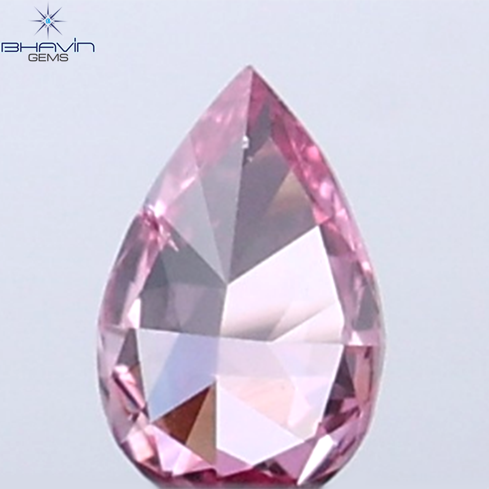 0.02 CT Pear Shape Natural Diamond Pink Color VS2 Clarity (2.36 MM)