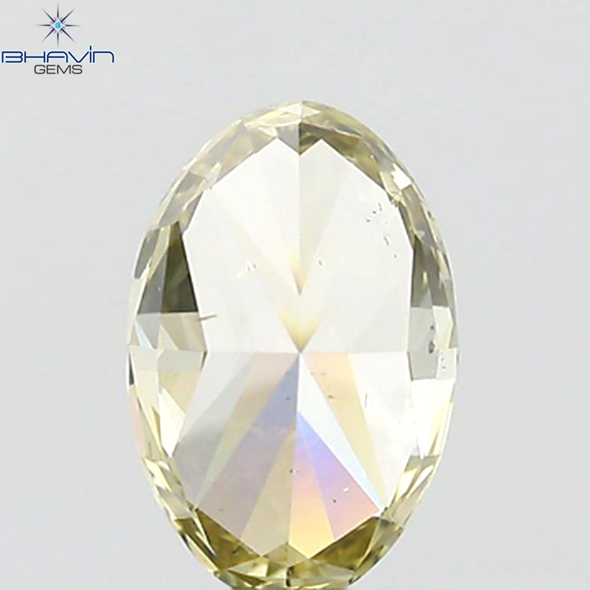 GIA Certified 1.01 CT Oval Natural Brownish Greenish Yellow Diamond SI1 Clarity (8.19 MM)