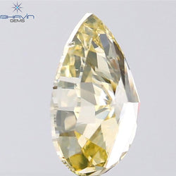 1.05 CT Pear Shape Natural Diamond Orange Yellow Color VS1 Clarity (8.17 MM)