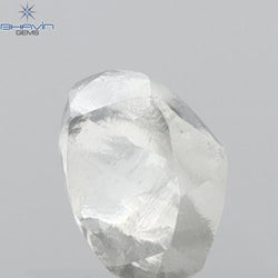 0.53 CT Rough Shape Natural Diamond White Color VS2 Clarity (4.98 MM)