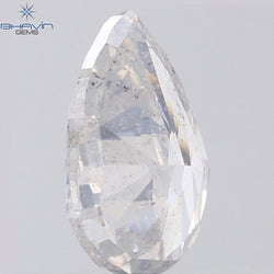 1.36 CT Pear Shape Natural Diamond White Color I1 Clarity (8.55 MM)