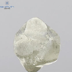 2.29 CT Rough Shape Natural Loose Diamond White (M) Color SI1 Clarity (6.70 MM)