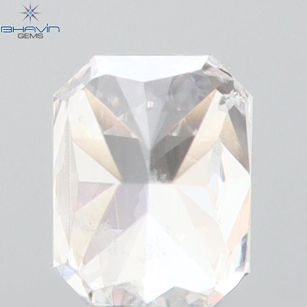 0.08 CT ラディアント シェイプ ナチュラル ダイヤモンド ピンク色 SI2 クラリティ (2.38 MM)