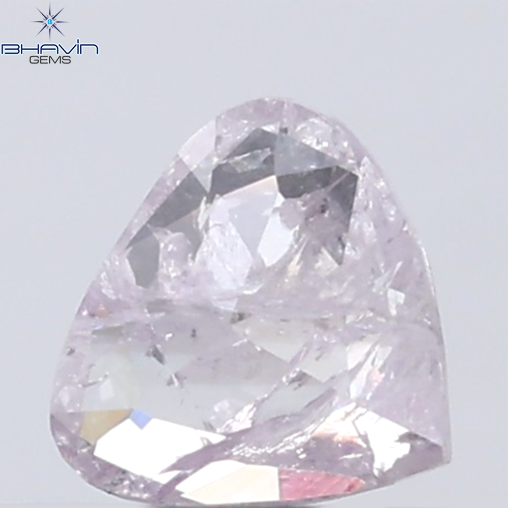 0.24 CT Heart Diamond Natural Pink Color I3 Clarity (4.43 MM)