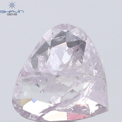 0.24 CT Heart Diamond Natural Pink Color I3 Clarity (4.43 MM)