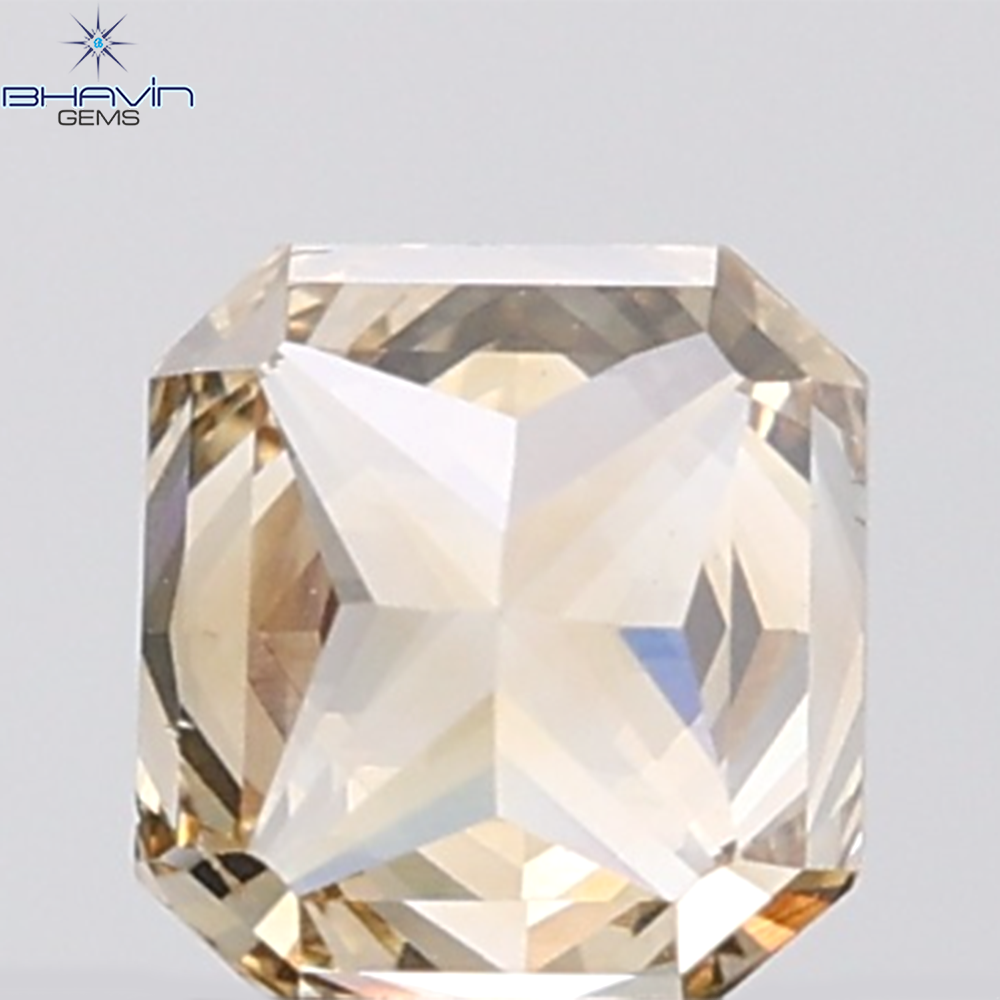 1.02 CT Radiant Natural Brown Diamond VS2 Clarity (5.61 MM)