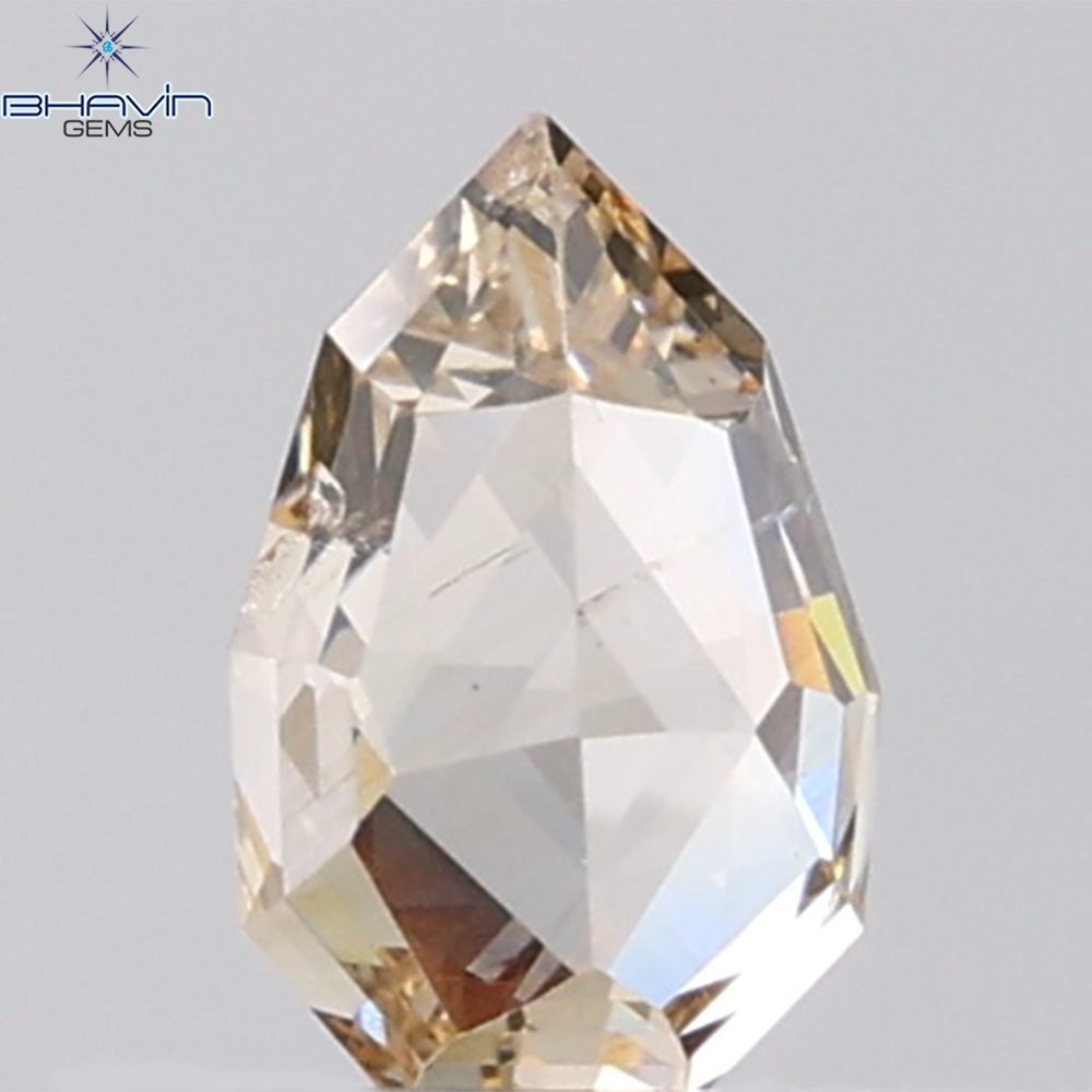 1.01 CT Shield Natural Brown Diamond SI2 Clarity (7.55 MM)