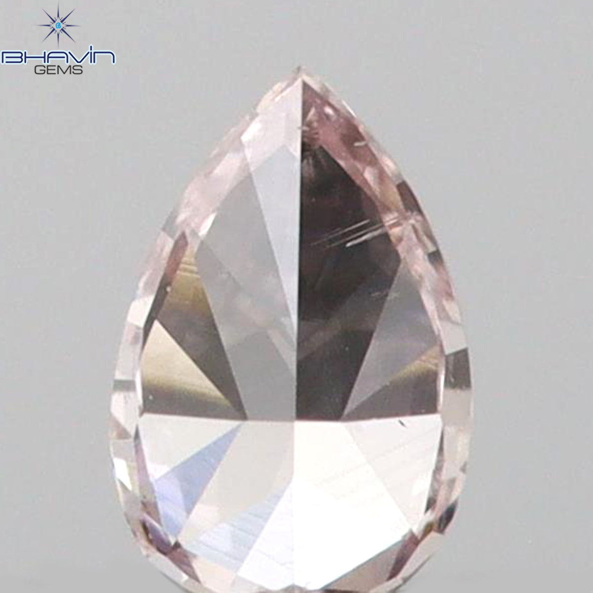 0.05 CT Natural Pear Diamond Pink Color Clarity VS2 (3.02 MM)