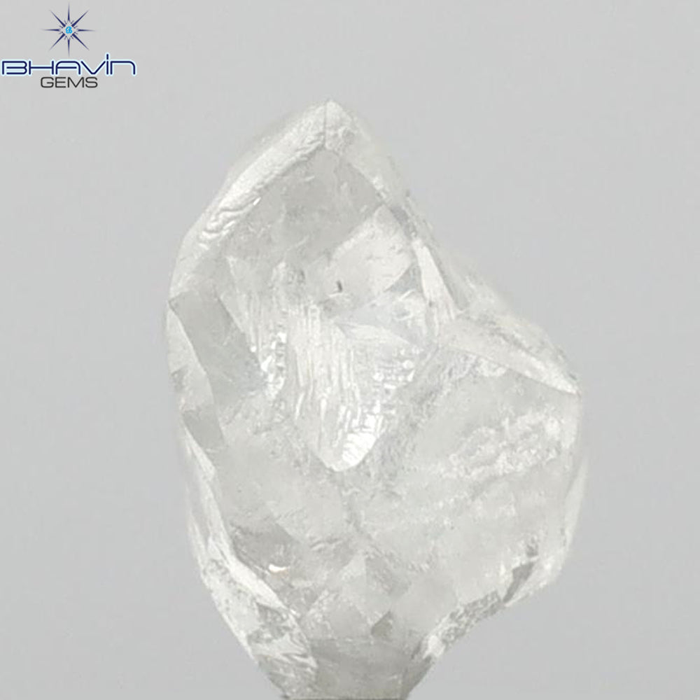 2.53 CT Rough Shape Natural Loose Diamond White (M) Color VS2 Clarity (9.15 MM)