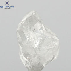 2.53 CT Rough Shape Natural Loose Diamond White (M) Color VS2 Clarity (9.15 MM)