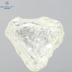 3.01 CT Rough Shape Natural Loose Diamond Yellow Color VS2 Clarity (9.46 MM)