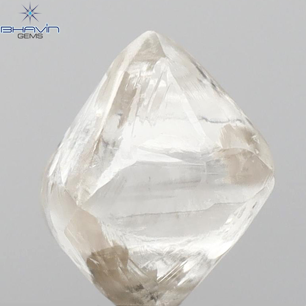 2.45 CT Rough Shape Natural Diamond White Color VS2 Clarity (6.68 MM)
