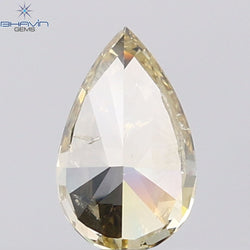 1.01 CT Pear Diamond Natural Green (Chameleon) Color I1 Clarity (8.75 MM)